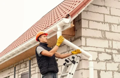 Pose et remplacement de gouttières à Dangers